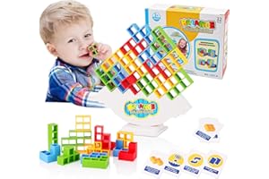 PORWKE Kids Games Children's Games Family Games Stacking Toys for 5 6 7 8 Year Old Boy Girl Gift for 3 4 5 Year Olds Family Board Games, Boys Toys Age 3-12, Montessori Toys for Kids Sensory Toys 32 Pcs