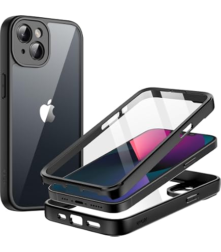 Yirlbey Handyhülle Mit Band Für IPhone 12 – Blumen-Design, Transparent & Stoßfest Mit Halsband