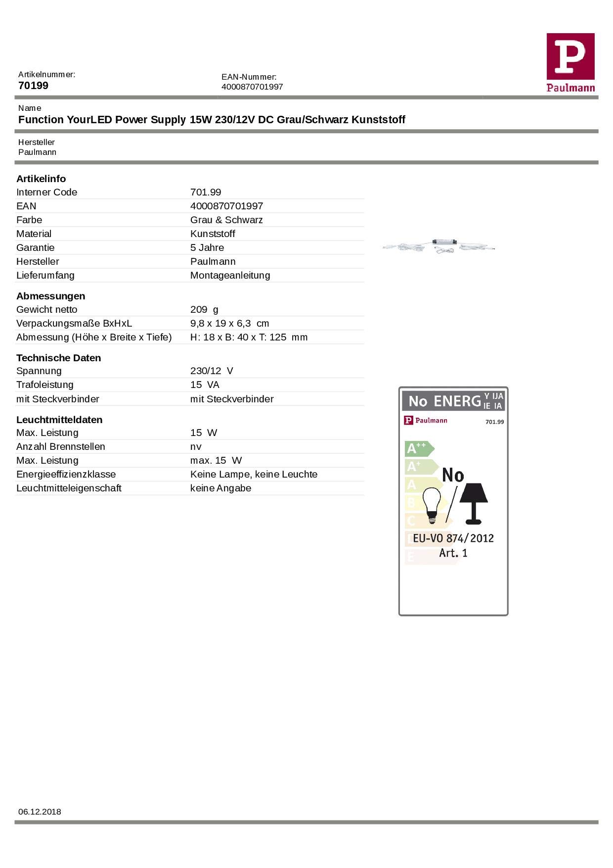 Paulmann 701 99 Paulmann 701 99