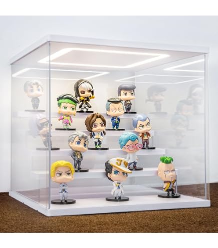 Nonemey Vitrine pour Collection et Salon en Acrylique avec LED Télécommandée – Boîte Vitrine Anti-Poussière pour Figurines,Modèles(Noir, 25x20x42 cm Nonemey Vitrine pour Collection et Salon en Acrylique avec LED Télécommandée – Boîte Vitrine Anti-Poussière pour Figurines,Modèles(Noir, 25x20x42 cm