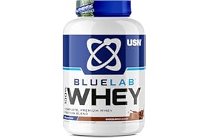 USN Blue Lab Whey Protein Powder: Chocolate - Whey Protein 2kg - Post-Workout - Whey Isolate - Muscle Building Powder Supplement With Added BCAAs