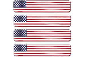 Biomar Labs® 4 x 3D Flexibles Autocollant Stickers National Drapeaux États-Unis USA F 27