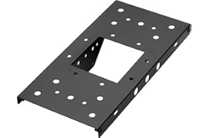 Architectural Mailboxes 7540B-10 Mailbox Adapter Plate, 4" x 4", Black