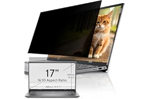 IPROKKO Protector de Pantalla de Privacidad para Ordenador Portátil de 17 Pulgadas, Protección Visual Extraíble, Relación de Aspecto 16:10, Antiluz Azul, Antirreflejos