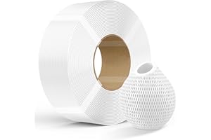 Creality PETG Filamento, Refill Filamento impresora 3D, 1kg 1,75 mm (2,2 lb), for Bobina Reutilizable Bambu Lab,Precisión Dimensional ±0,03 mm PETG Blanco