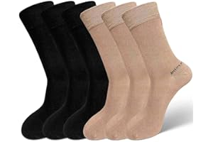 LOFIR Calcetines de Bambú para Hombre Mujer: Calcetines Fibra de Bambu Natural Calcetines Cortos Ultra Suave Transpirables Calcetines Deportivos Negro Blanco Marrón Beis Gris Oscuro 6 Pares EU 36-50