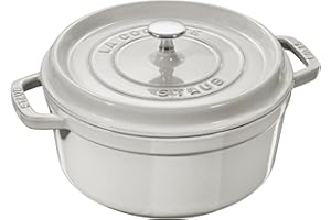 STAUB - Cocotte tonda di tartufo, colore: bianco, dimensioni: 26 cm