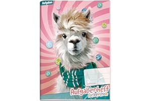 ‎HÄFFT Aufgabenheft Farbenfroh A6 [Lama] by Häfft Hausaufgabenheft für EIN Schuljahr|ohne Datumbindung| nachhaltig & klimaneutral
