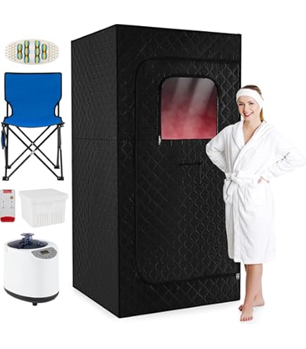 Draagbare stoomsauna, stoomgenerator, 3 liter, met afstandsbediening, thuissauna, begassing machine voor thuis, full-body spa, geschikt voor sauna-tent, warmtecabine, saunakabine Draagbare stoomsauna, stoomgenerator, 3 liter, met afstandsbediening, thuissauna, begassing machine voor thuis, full-body spa, geschikt voor sauna-tent, warmtecabine, saunakabine