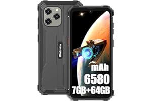 Blackview BV5300 Pro(2023) Handy Ohne Vertrag, 6580mAh Akku Android 12 Outdoor smartphone, 2.3Ghz Octa Core 7GB+64GB/1TBGB Erweiterbar, 13MP+8MP 6.1" HD+ Display Baustellenhandy, NFC/GPS/IP69K