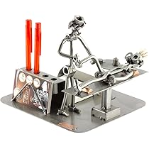 Steelman24 Omino Di Viti Con Piastra Incisione Personalizzata – Soprammobile Ufficio - 4
