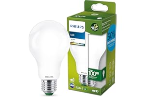 ‎PHILIPS LIGHTING Philips LED Classic ultraeffiziente E27 Lampe (100 W), matte LED Lampe mit neutralweißem Licht, energiesparende Lampe mit langer Nutzlebensdauer, Energieeffizienzklasse A