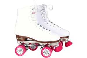Chicago Mujeres y Niñas Patines Classic Roller Skates - Blancas con Ruedas de Poliuretano y Cierre de Cordones