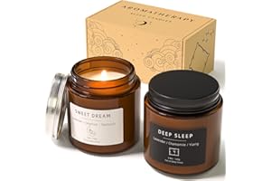 BOYUJK Sleep Candles Gifts for Women, Lavender Scented Candles Gift Set for Anxiety, Lavender Promotes Sleep, Chamomile Relieves Stress, Relaxation Gifts for Women