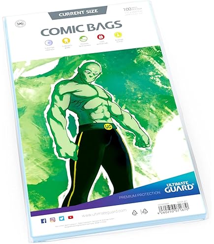 Ultra PRO 10 Resealable Comic Book Bags + 10 Backing Boards Bundle - Current Size Acid-Free Storage