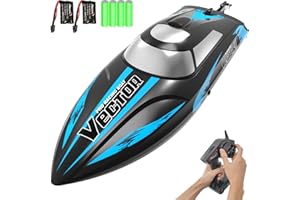 VOLANTEXRC RC Boat Remote Control Boat for Pools and Lakes, 20+ mph Self Righting Racing Boats with Rechargeable Battery for Kids and Adults, with Low Battery Alarm