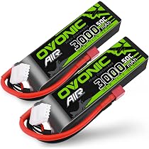 HOOVO 4S 14.8V 5200mAh 60C Lipo Battery With Traxxas, XT60 & Deans Plugs - For RC Cars, Drones