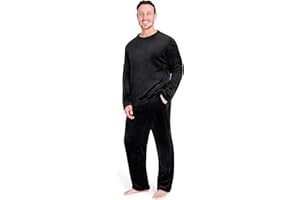 CityComfort Schlafanzug Herren Lang, 2-Teiliges Herren Pyjama Set, Geschenk für Männer