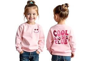 CM C&M WODRO Big Sister sweatshirt flickor barn långärmad tröja stor syster tröjor Cool Big Sis Club skrivare tröja 2–7 år kläder baby flicka kläder syskon, babykläder