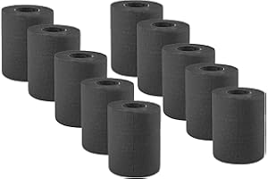 VIAFOREST Confezione da 10 rotoli di carta igienica nera, rotolo di carta igienica, carta igienica colorata a 4 strati