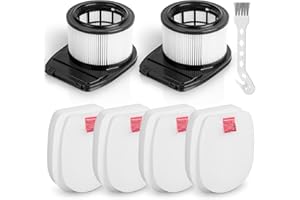 Sansoak IZ300EUT Filter für Shark IZ300EU, IZ300EUT, IZ320EU, IZ320EUT, IZ300EUTBD Anti-Haarwickel schnurlose Staubsauger, 2 Nachmotorfilter und 4 Schaumstoff- und 4 Filzfilter