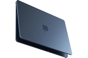 BlueSwan Compatible avec Coque MacBook Air 13 Pouces M4 M3 M2 2025 2024 2022 Rigide Housse Ultra-Fine pour Mac Book Air 13,6 A3240 A3113 A2681 Pochette Mate Protection Ordinateur Portable- Bleu Minuit