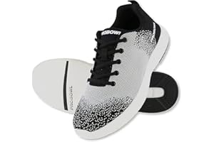 EMAX BOWLING SERVICE GMBH MAXIMIZE YOUR GAME EMAX | Bowlingschuhe Herren | Pro Bowl - Taktika | Bowling-Schuh Männer Damen Jugend | Schwarz Weiß | Bowling Schuhe Größe 38,5-46