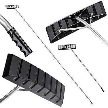 Hevu Tools Sneeuwschuiver 45 cm bol - Ikapé 140 cm steel - aluminium - 960513 | Hevu Tools