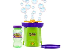 Gazillion Bubbles Tiny Typhoon, Compact Bubble Machine, Powerful Bubble Blower for Maximum Fun, Easy to Clean & Portable, Includes 4 oz Gazillion Bubble Non-Toxic Solution