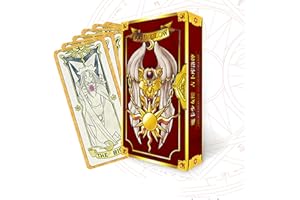 N\\A Set di 59 carte di carta Captor Sakura Clow Cards KINOMOTO SAKURA Magic Book Set/Set completo classico regalo/compleanno, regalo ragazza (rosso) 50 boxes