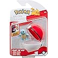 Pokémon Clip'n'Go Squirtle Official Pokéball with Detailed 2-Inch Figure