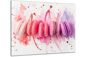 TMK ARTDEKO TMK Plaque de recouvrement de cuisinière 60 x 52 cm en verre pour cuisinière électrique à induction Protection anti-éclaboussures Décoration Planche à découper Pop Art