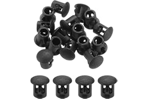 QUARKZMAN 32pz 5mm(3/16") Tappi per Fori in Plastica Nera, Tappi per Fori a Pannello Tappi di Copertura in Plastica per Tubi di Bloccaggio Mobili Armadi