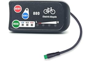 HUDAMZKY Ebike Display LED880 KUTENG 36V/48V Electric Bike Intelligent Display for E-Bike Conversion Kit Accessories