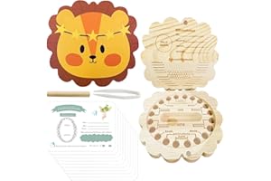 DOWNDRIFT Milchzahndose Holz,Zahndose Holz für Mädchen & Jungen Zahndose Milchzähne Zahnbox Zahndose,Zahnaufbewahrung Zähne Kinder,Zahnbox für milchzähne mädchen & Jungen