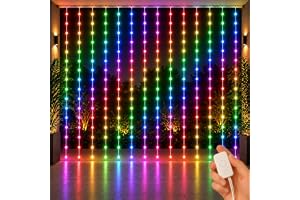 Gesto Waterfall Curtain Fairy Lights for Decoration – 150 Led String Lights with 8 Modes Changer | Multicolor RGB Decorative 