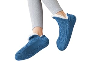 Hoomall Chausson Chaussette Homme Femme Maision Slipper Antidérapantes Hiver Chaud Douce Polaire Epaisse Thermique Chaussette De Sol Peluche Nuit