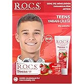ROCS Teen 8-18 Years Wild Strawberry Taste Toothpaste 1 Pack (1 x 74 g)