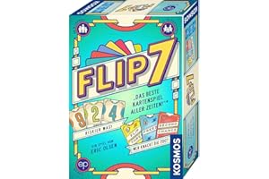 Kosmos 685430 Flip 7, deutsche Ausgabe, Kartenspiel mit schnellem und einfachen Black Jack Prinzip, für 3-18 Personen ab 8 Jahren, Spiel für große Gruppen, nominiert zum Spiel des Jahres 2025