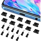 WLLHYF Set di 10 paia di tappi anti-polvere di tipo C in silicone di tipo C porta di ricarica per cuffie, foro antipolvere, m