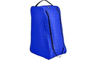 FASHION RISE Water-Resistant Long Boot Bag and Shoe Carrier– Perfect Storage Solution for Football, Rugby, Golf, Hiking, Walking, Skiing and Work Footwear (Blue)