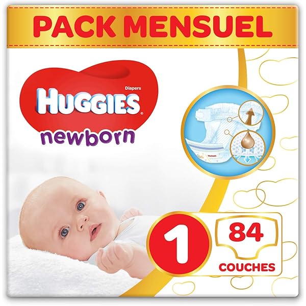 Huggies Newborn Couches Pour Nouveau Ne Taille 1 84 Couches Amazon Fr Bebe Et Puericulture