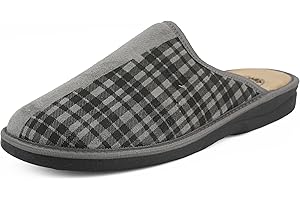 JOMIX Męskie kapcie anatomiczne zamknięte palce stylowe i wygodne kapcie