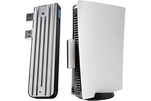 JZW-SHOP External Hard Drive Enclosure for PS5, 10Gbps USB 3.0 Hard Drive SSD Enclosure, Suports NVME/SATA SSDs 2230/2242/2260/2280 Up to 2TB
