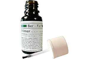 Ber-Fix 15ml Primer für PE, PP, Silikon und Teflon Vielseitiger Haftvermittler für Industriekleber, Sekundenkleber, 2K Kleber und mehr Schnelle Wirkung in 60 Sekunden, Qualität Made in Germany
