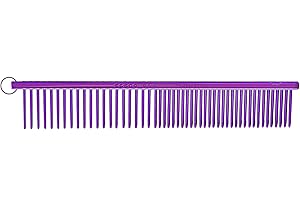 Resco US-Made Combination Comb for Dogs and Cats, Purple