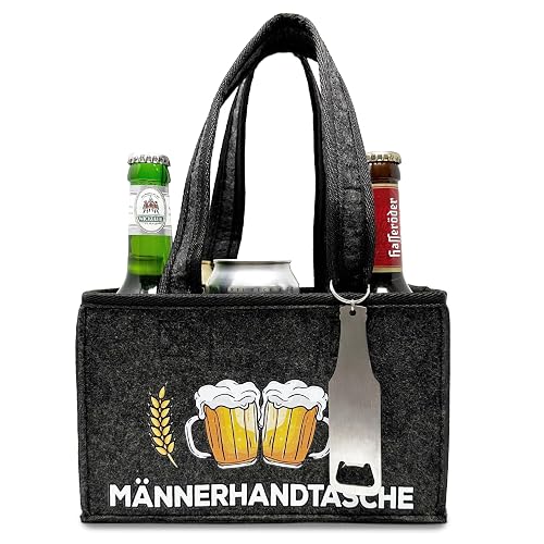 Longfair Filz-Flaschentasche für 6 Flaschen