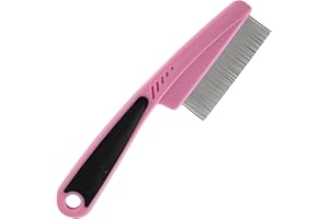Sabar Pet Touch Fine Flea Pet Comb - Pink