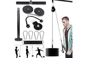 Taeku Carrucola Palestra, Multifunzione LAT Machine Palestra Dischi Palestra Accessori per Curl Bicipiti Estensioni Tricipiti Fitness Palestra