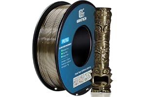 GEEETECH PETG Filament 1.75mm Metallbrun, förbättrad höghållfasthet 3D-skrivare Filament, Glanzfinish, ±0,03mm Precision-1kg